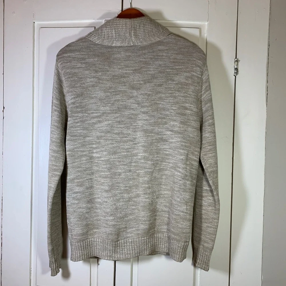 Bonobos Slim Fit Shawl‎ Collar Cardigan Sweater Mens Small Oatmeal Academia Cozy